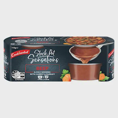 Continental Superb Stock Beef Stock Pot 4 pack 112g