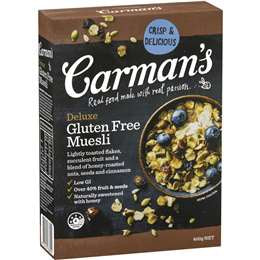 Carmans Deluxe Gluten Free Muesli 400g