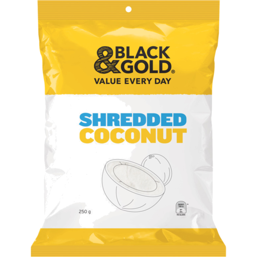 Black & Gold Shredded Coconut 250g