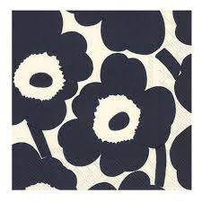 Unikko Dark Blue Nature Cocktail Napkin