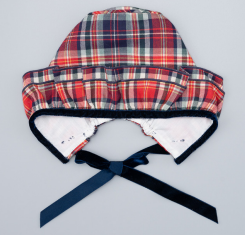 282 Tartan Frill Bonnet 9m