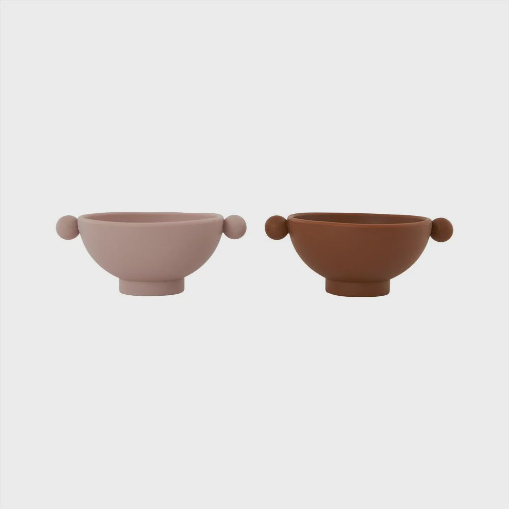 Tiny Inka Bowl, Pack of 2 - 307 Caramel / Rose