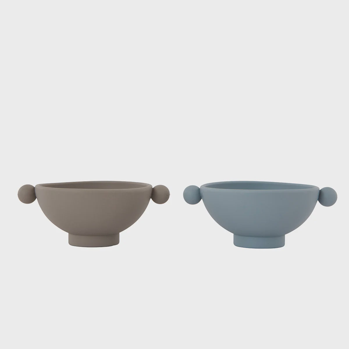 Tiny Inka Bowl, Pack of 2 - Dusty Blue/Clay