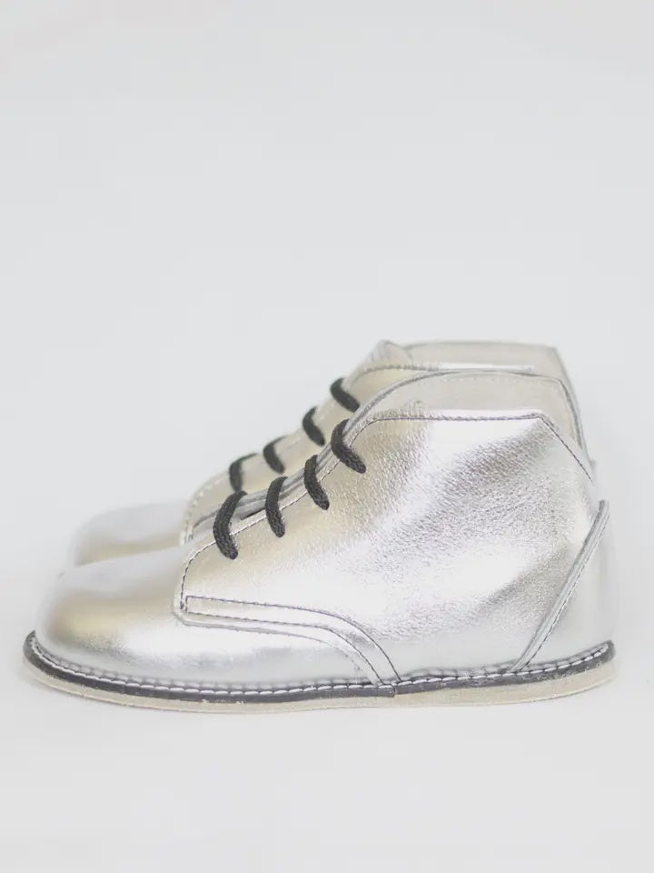 Milo Boot - Silver (leather sole)