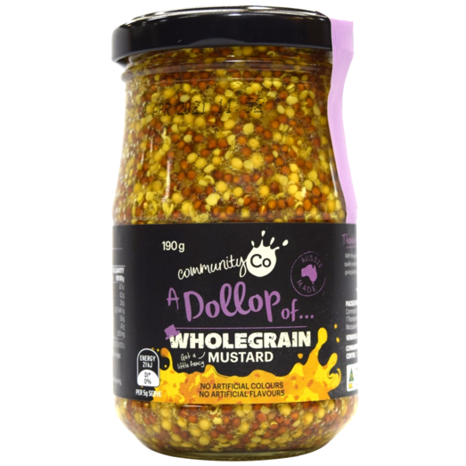 Community Co Wholegrain Mustard 190g