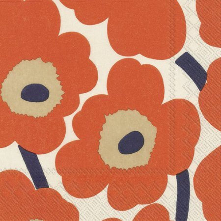 Unikko Sage Orange Lunch Napkin