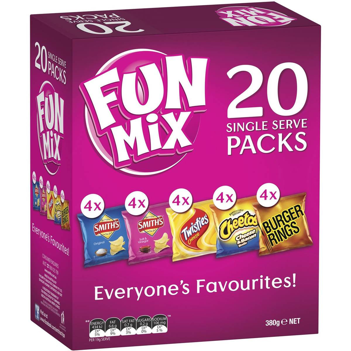 Smiths Chips Fun Mix 20pk