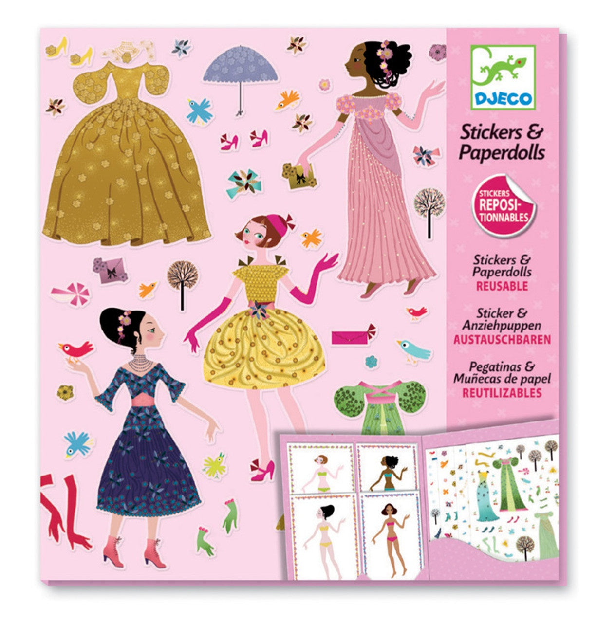 Dresses Through Seasons Stickers And Paper Dolls