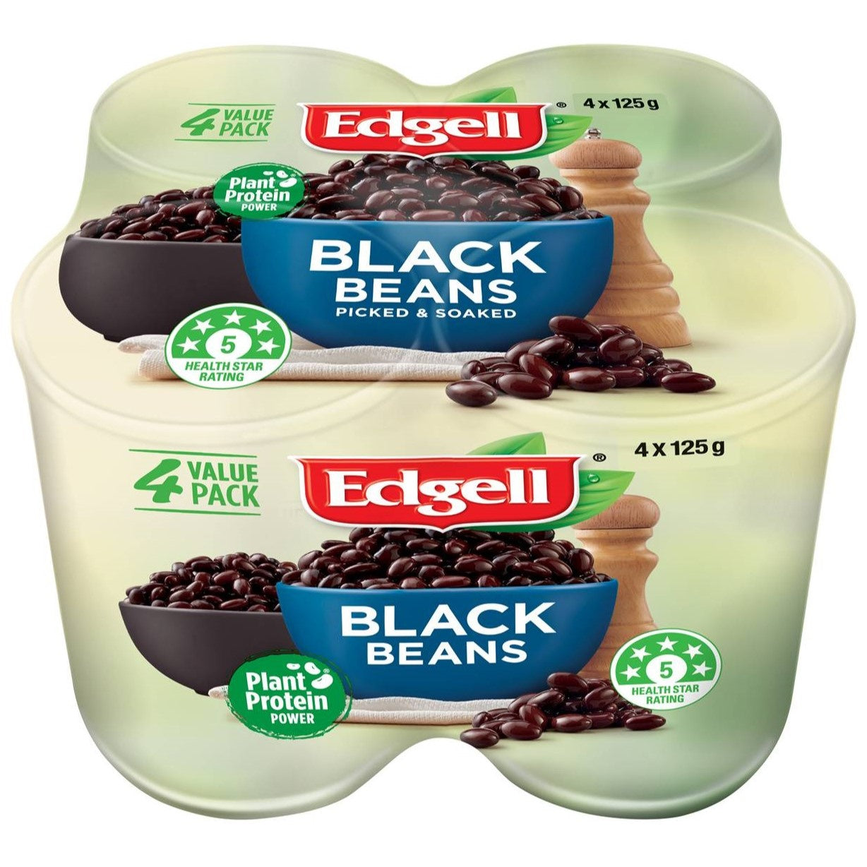 Edgell's Black Bean Multipack 4 x 125g