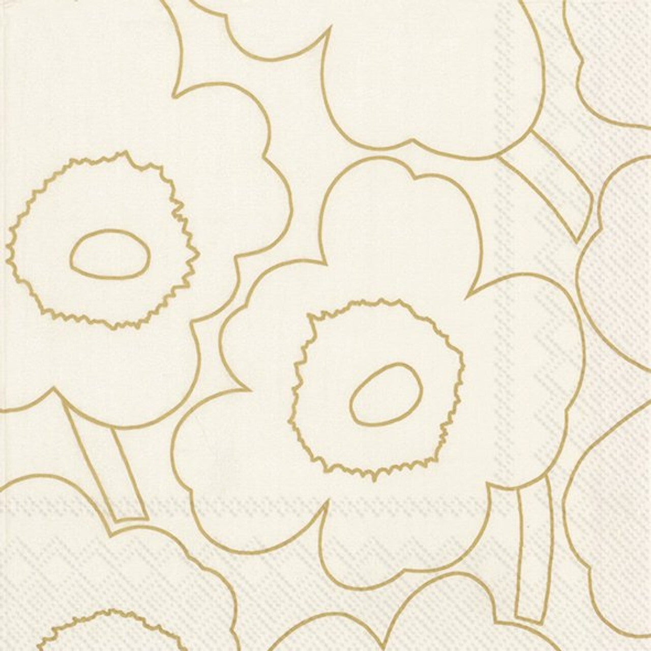 Piirto Unikko Gold Cocktail Napkin