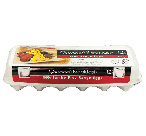 Gourmet Breakfast Free Range Eggs 800g 12p