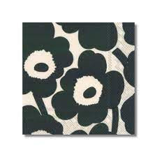 Unikko Cream Dark Green Lunch Napkin