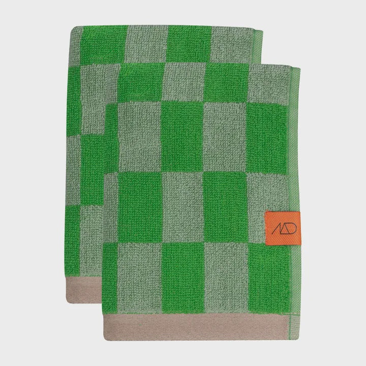 Mette Ditmer Retro Guest Towel, 2-Pack (W40 x L55 cm), Classic Green