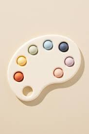 Mushie Paint Palette Press Toy