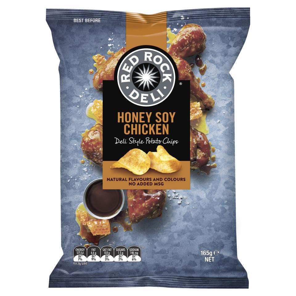 Red Rock Deli Honey Soy Chicken Chips 165g