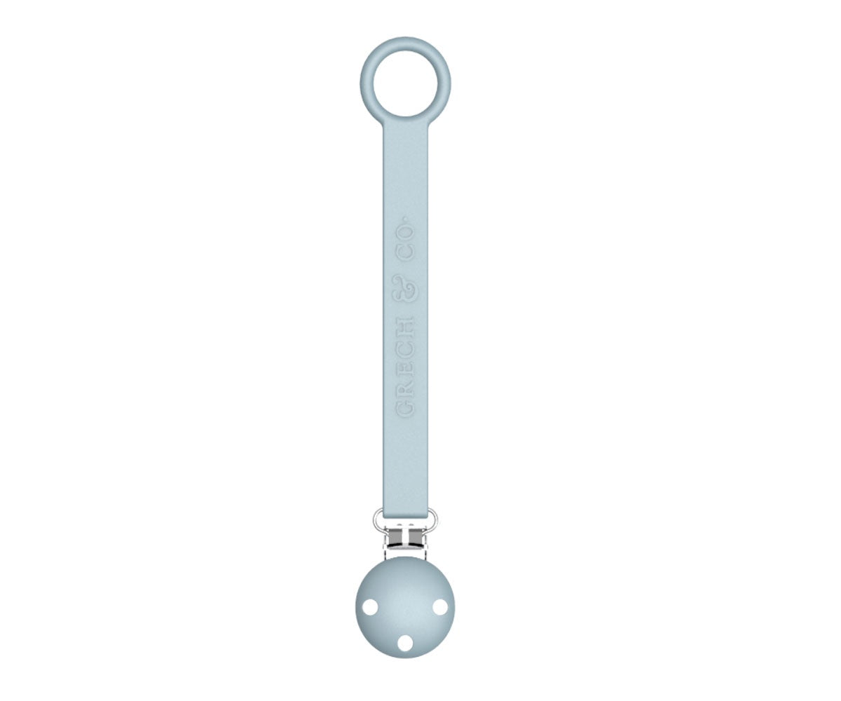 Grech Pacifier Clip Light Blue