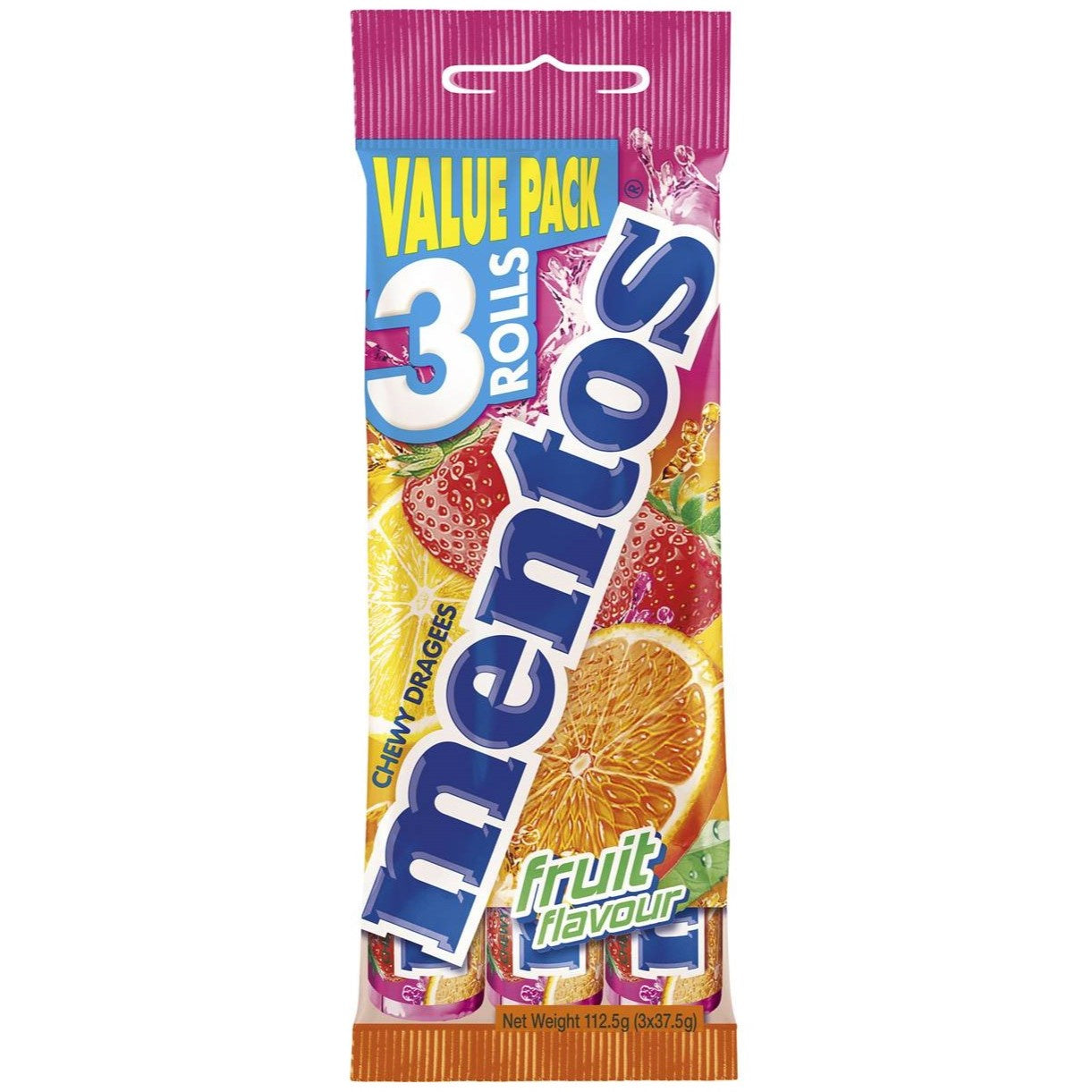 Mentos Multi Fruit 3 Pack