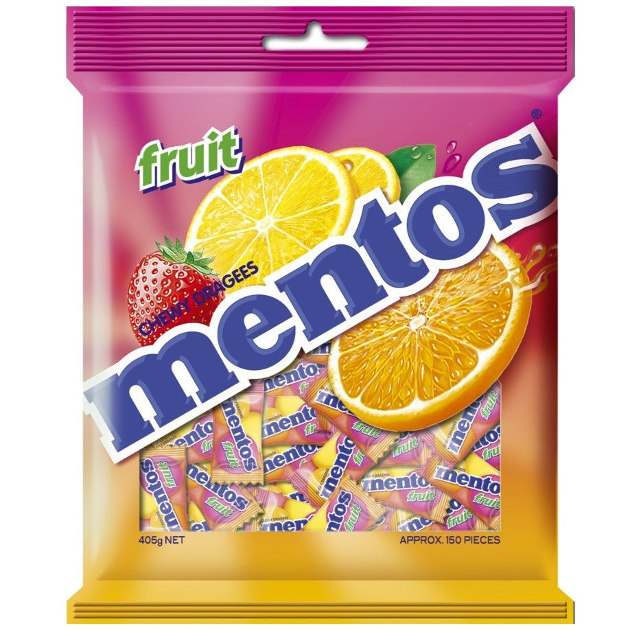 Mentos Pillow Pack Fruit 405g