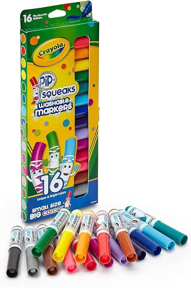 Crayola 16 Pip-Squeaks Washable Markers