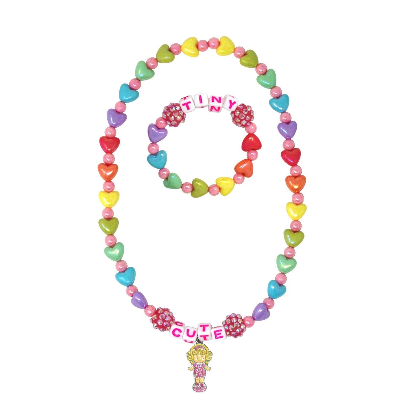 Polly Pocket Necklace & Bracelet Set