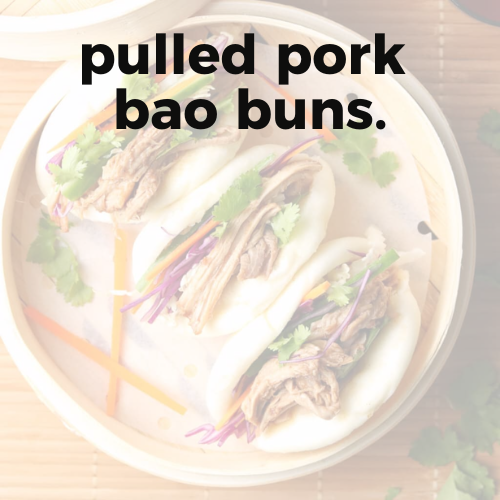 pulled pork bao buns.
