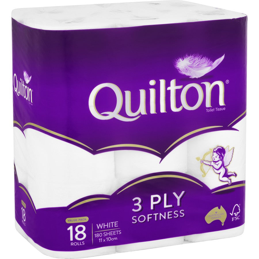 Quilton 3ply Toilet Tissue 18pk