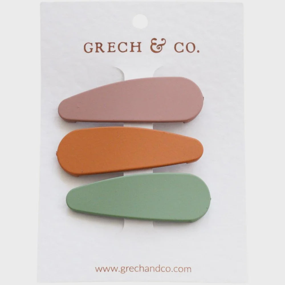 Grech Matte Snap Clip Set 3 Spice