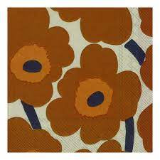 Unikko Terracotta Lunch Napkin